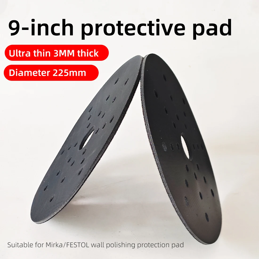 9-inch Soft Cushion Wall Polishing Buffer Pad Suitable For Grinding Kafiesto Diameter 225MM Sandpaper Protective Pad