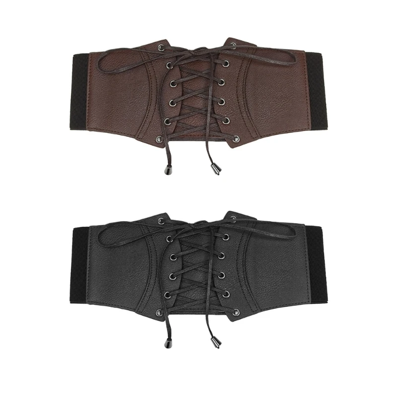 Elegant Gothicism Corset Belt Elastic Waist Belt Women Vintage Styles Waistband Retros Fashion Accessory
