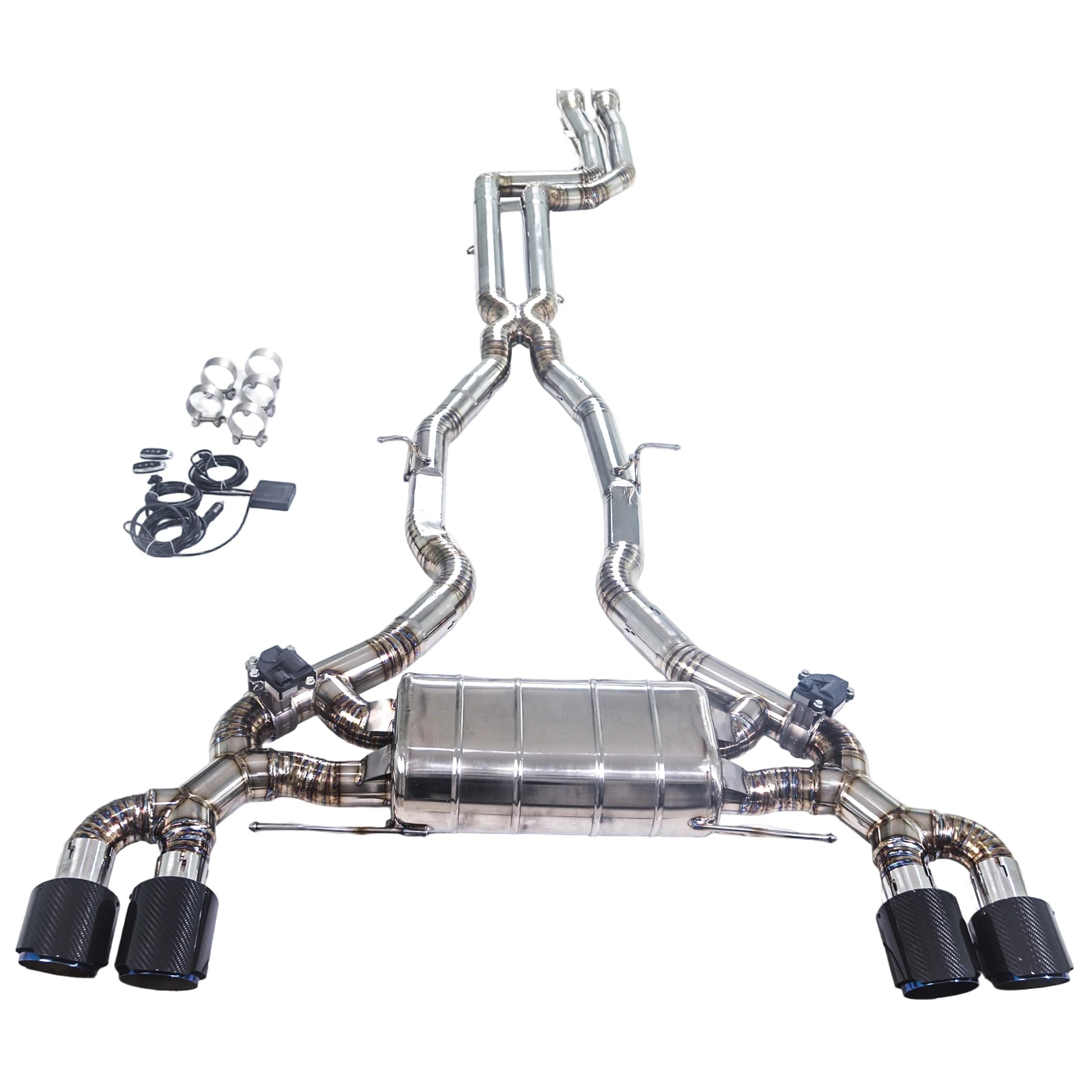 

Выхлопная система GFC Catback с электроклапаном для BMW X3M X4M F97 F98 S58 3.0T 2019-2020 годов выпуска, изготовленная из титанового сплава.