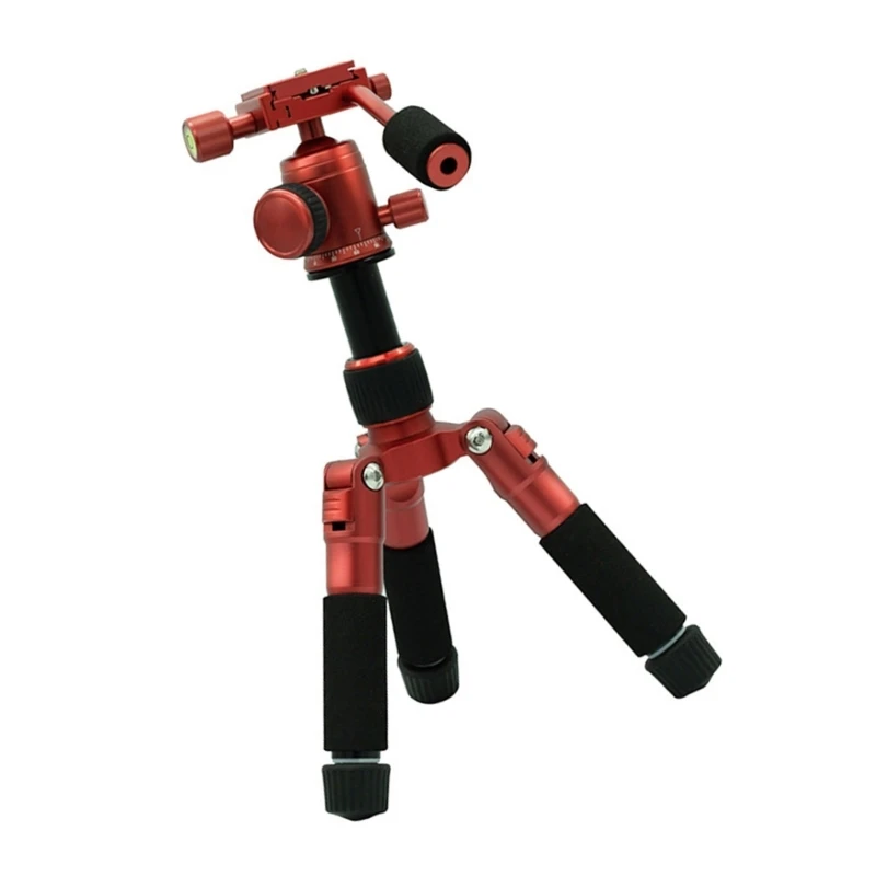 Tripod Mini 20 Inci dengan Kepala Rotasi 360 Derajat Kapasitas Beban Aluminium Hingga 11 Lbs untuk Kamera dan Ponsel Ramah