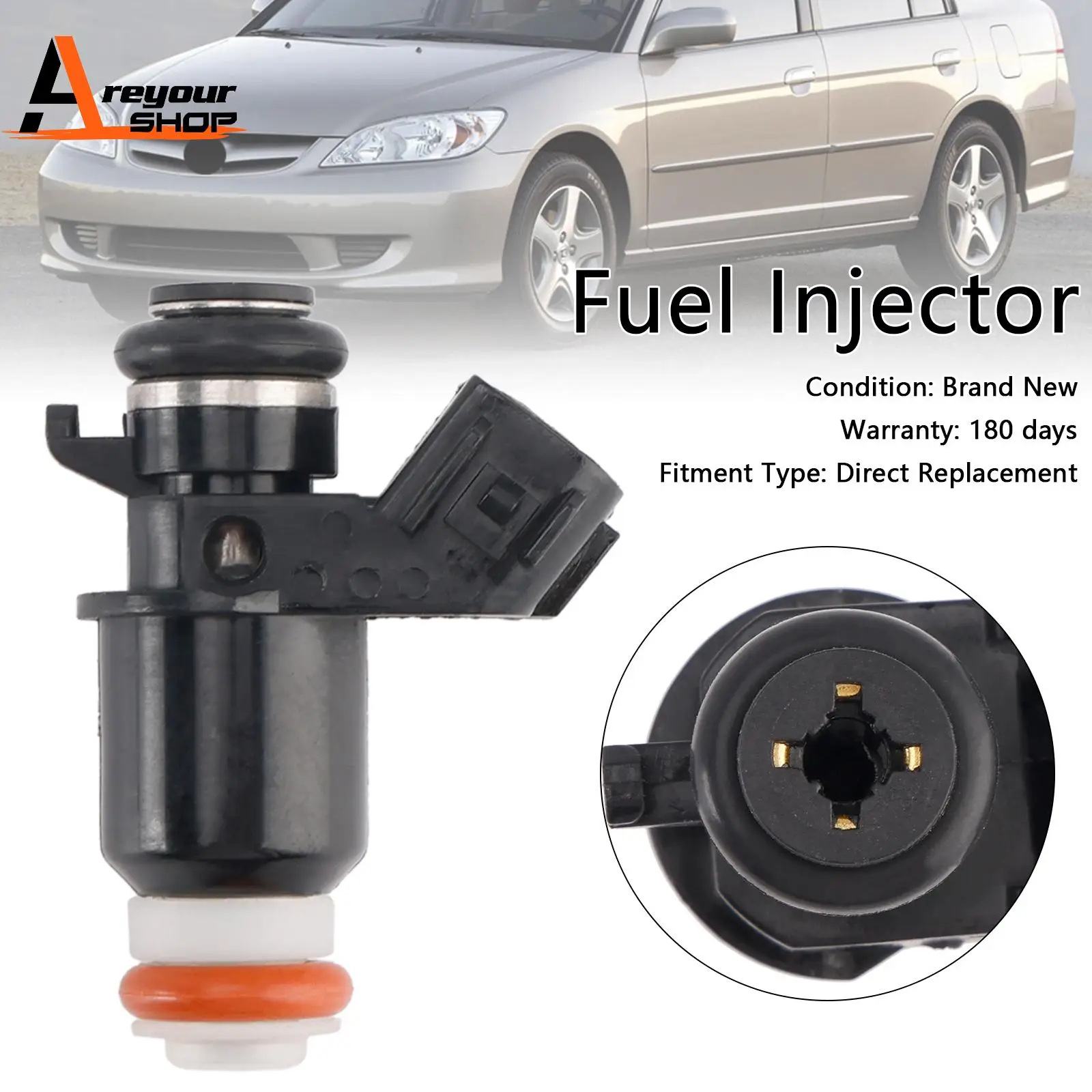 

1 шт. топливная форсунка 16450-PLD-003, подходит для ACURA EL, подходит для Honda Civic 1.7L 2001 2002 2003 2004 2005