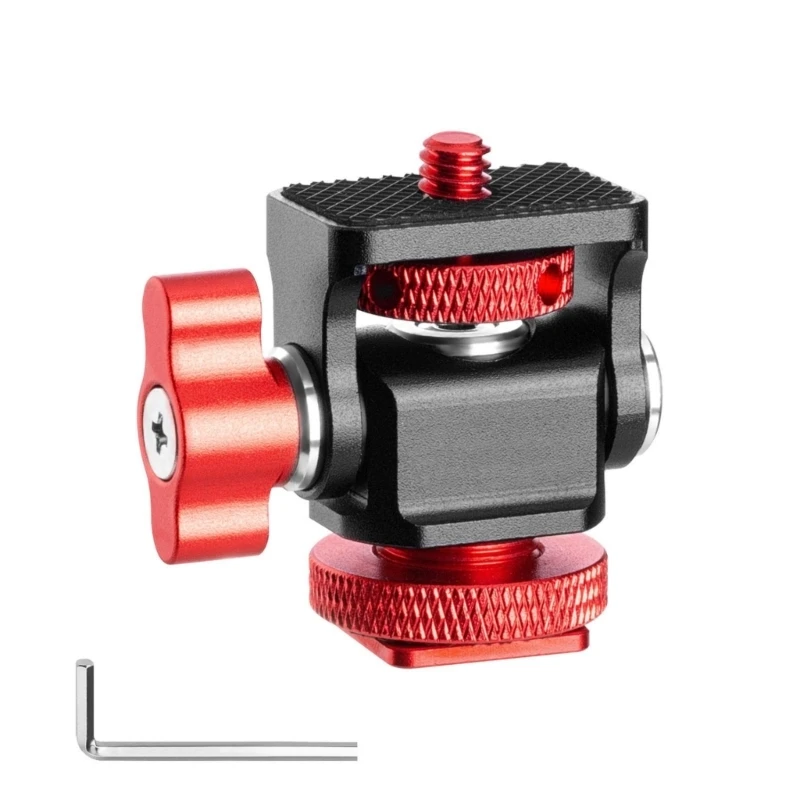 Soporte para monitores cámara 1/4 pulgadas con soporte giratorio para fría