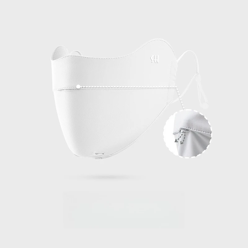 Ice-Silk UV-Protective Face Mask Eye-Protecting Sun-Shielding UV-Blocking 3D Face Cover Breathable Lightweight Anti-Fog Design