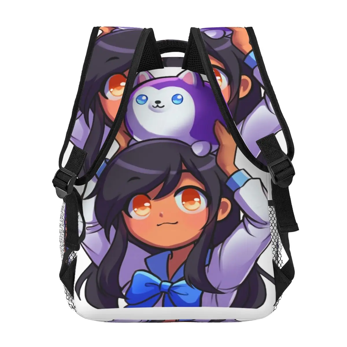 Aphmau-男の子と女の子のための漫画の旅行リュックサック、学校のバックパック、学生のブックバッグ、ショルダーバッグ、大容量