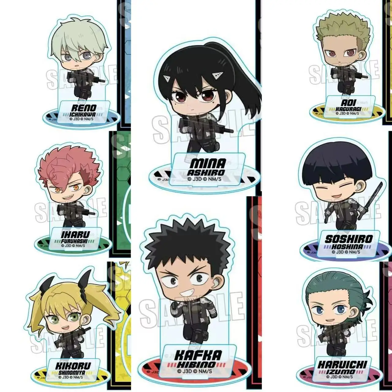 شخصية أنيمي صغيرة مع حامل أكريليك ، دمية نموذجية ، لعبة تأثيري ، هدية ، كافكا ، هيبينو ، سوشيرو ، هوشينا ، إيتشيكاوا ، آشيرو ، كيكورو ، شينوميا