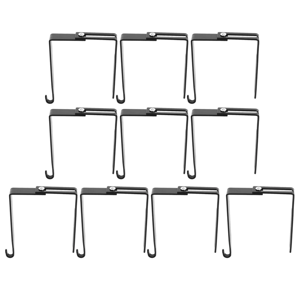 

10pcs Hooks Adjustable Heavy Duty Iron Cabinet Door Hangers for Hats Bags Scarves Space Saving Minimalist Design door