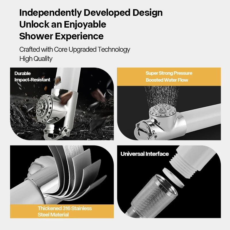 Stainless Steel Recessed Transom Shower Box with Pull-Out Shower Head – for Speedboats, Yachts, and Marine Use