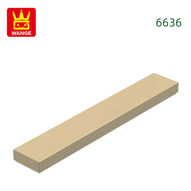 Wange 121 stks/partij 6636 1x6 Tegel Bouwsteen Moc Klassieke Accessoires Compatibel met Baksteen Kinderen Speelgoed geschenkdoos