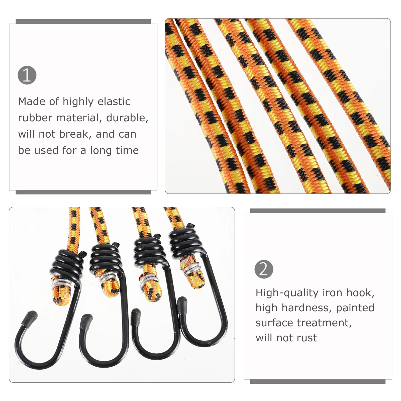 

5 Pcs Luggage Tie down Strap Rope Set Belt Cargo Lashing Bungee Tensioner Binding