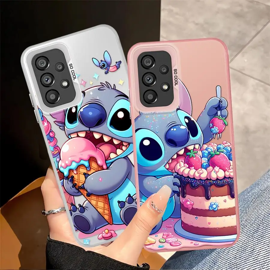عودة غطاء الهاتف حقيبة لهاتف سامسونج غالاكسي A56 A04 A05 A51 A52 A06 A07 A71 A10 A20 A54 A55 A72 A02 A03 A30 A50 ديزني لطيف غرزة #1