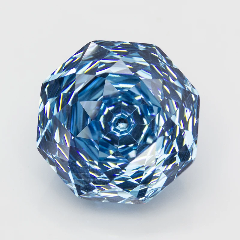 New 5A Ice Blue Millennium Octagon Rose Cut Cubic Zirconia Loose stones for Jewerly Making