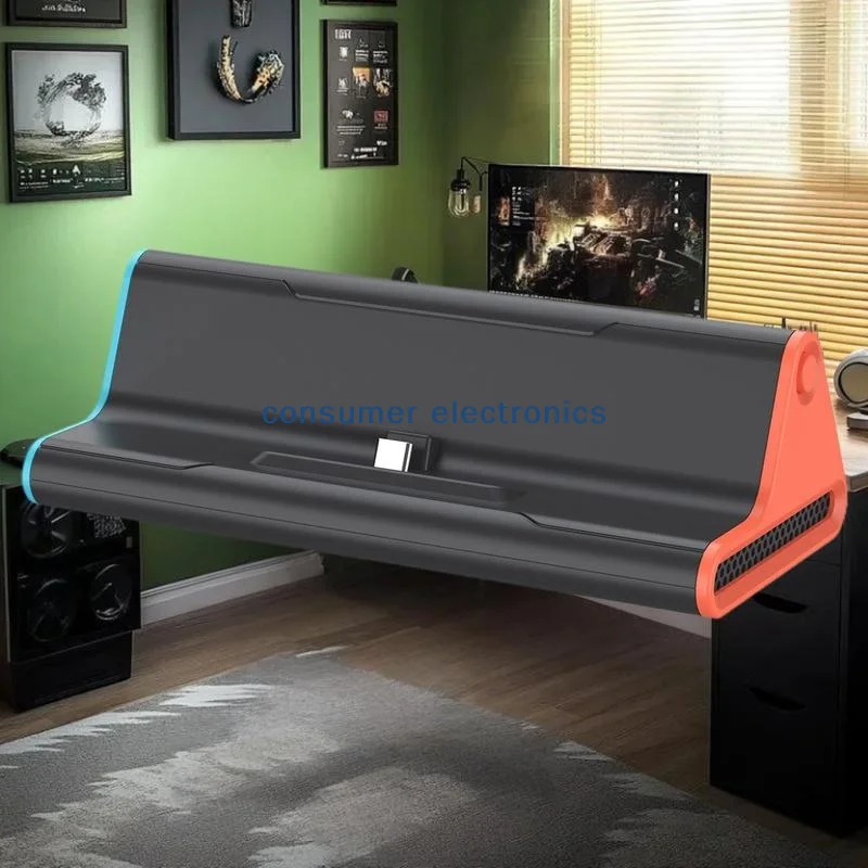 

Портативная док-станция 4K-совместимая с USB-C/USB-портом, зарядная подставка для игровой консоли, ТВ-док-станция для Switch 2 (1 шт.)