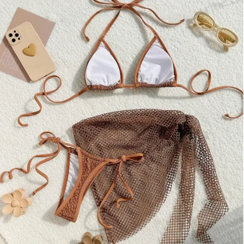 شبكة مثير البيكينيات 2025 المايوه ملابس السباحة النسائية رفع الإناث ملابس سباحة حريمي الشاطئ لباس سباحة البرازيلي مجموعة البكيني بركة الاستحمام