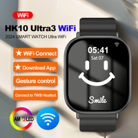 HK10 Ultra 3 WF WiFi Smart Watch AMOLED Men Women Sport Watches NFC Compass ChatGPT Gesture Control Bluetooth Calls Smartwatch