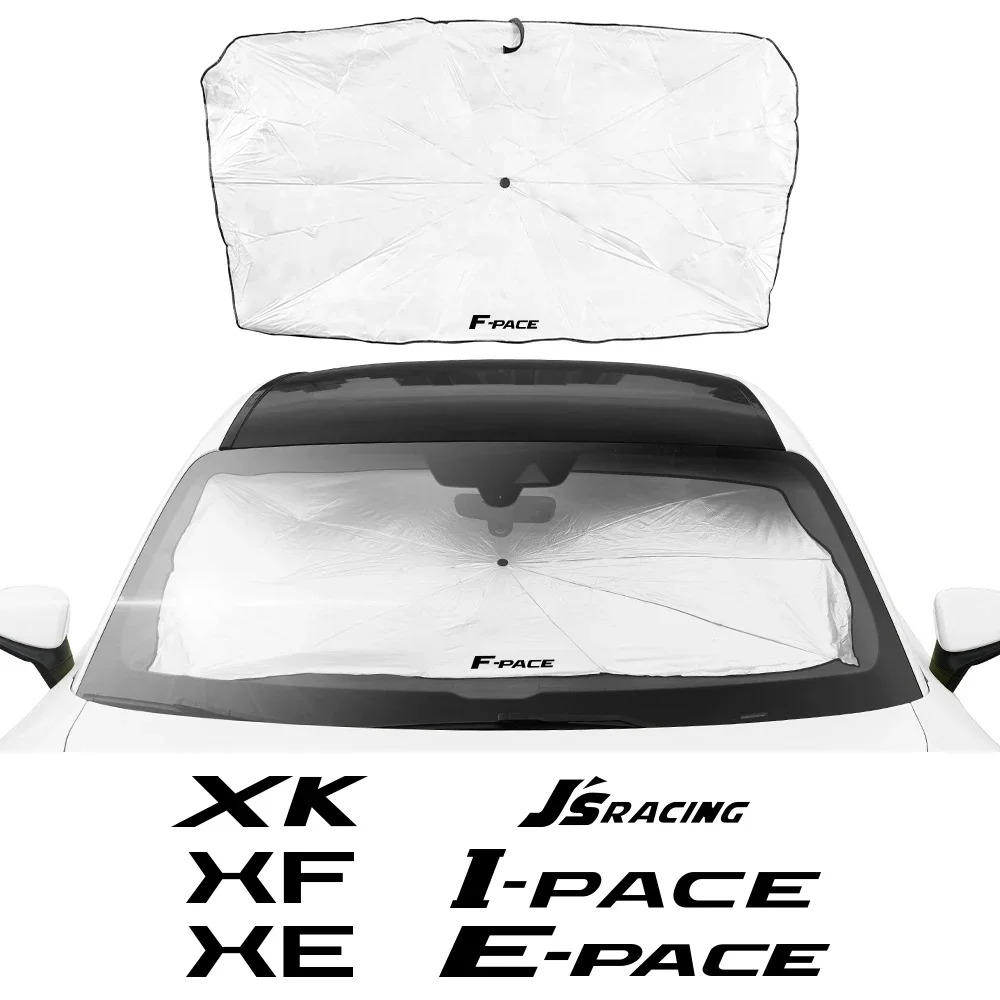 

Car Sunshade Umbrella Parasol Cover Accessories For Jaguar F-pace E-pace XK XF X250 X260 XJ XE I-pace JS-Racing SV S Type R