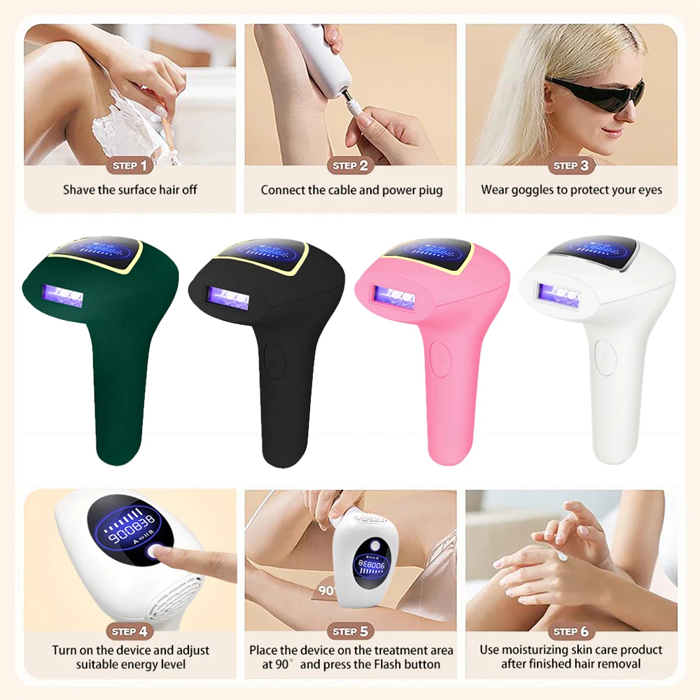 2023New 900000Flashes Laser Epilator Laser Hot Sell  Permanent IPL Photoepilator Hair Removal Painless Electric Epilator Machine