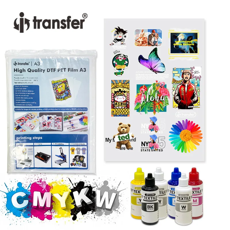 

Offset Heat Transfer Film A3 T-shirt Clothing DIY Pattern Heat Transfer Paper Wholesale(10 Pieces Per Box)