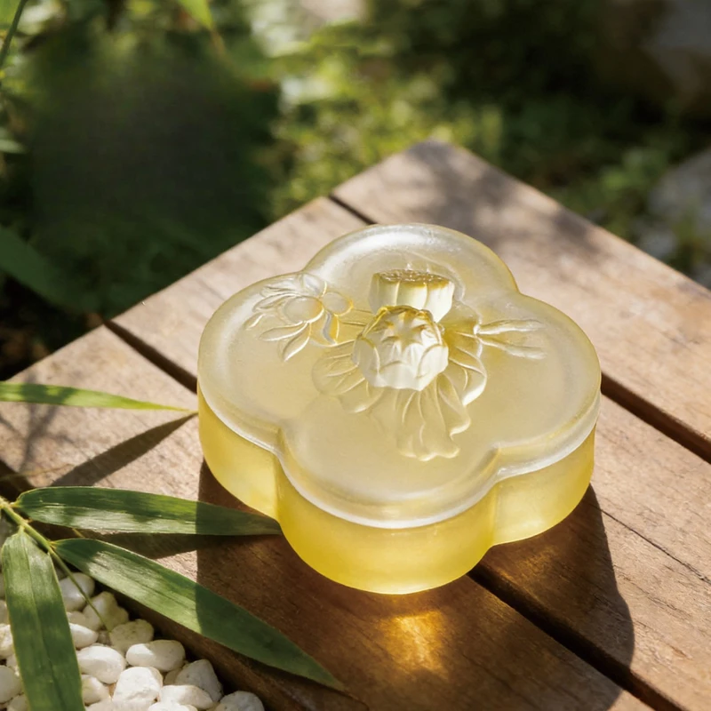 Porcelain Ink Stone with Lid Moisturizing Ink Pool Calligraphy  for Women Portable Use Desk Office Home Art Creative Tool