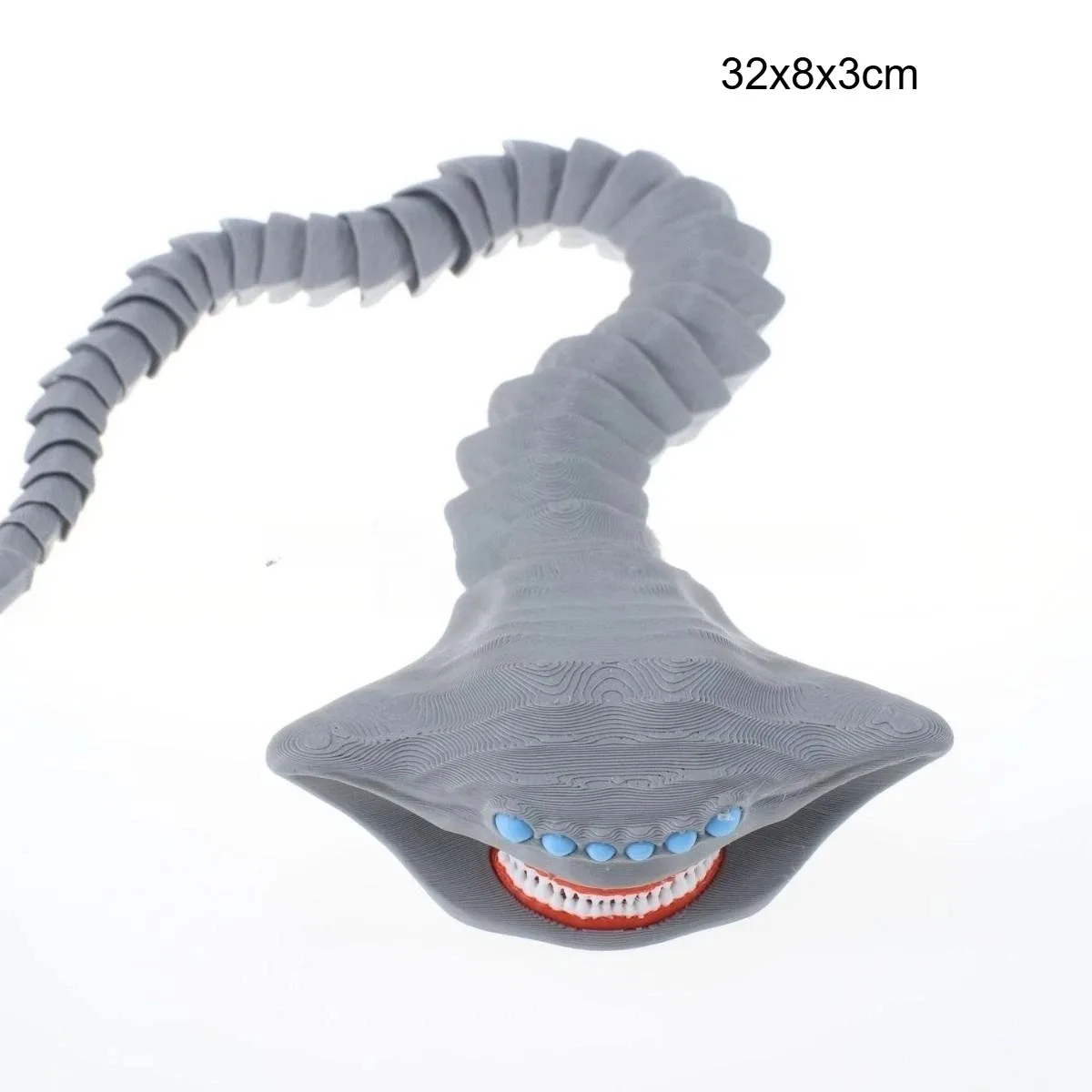 Bloop Sea Monster 3D Printed Flexible Articulated Fidget Toy – Sea Eater Deep Sea Creature Collectible, Stress Relief Desk Toy view 5