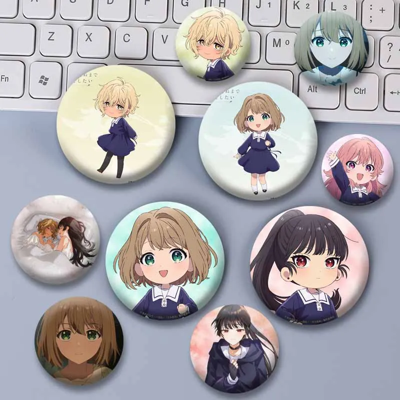 Cute Cartoon Role Mimi Kagari Sheena Ali Maud Lizzy Icons Badge Anime I Want To Love You Till Your Dying Day Brooch Jewelry Pins