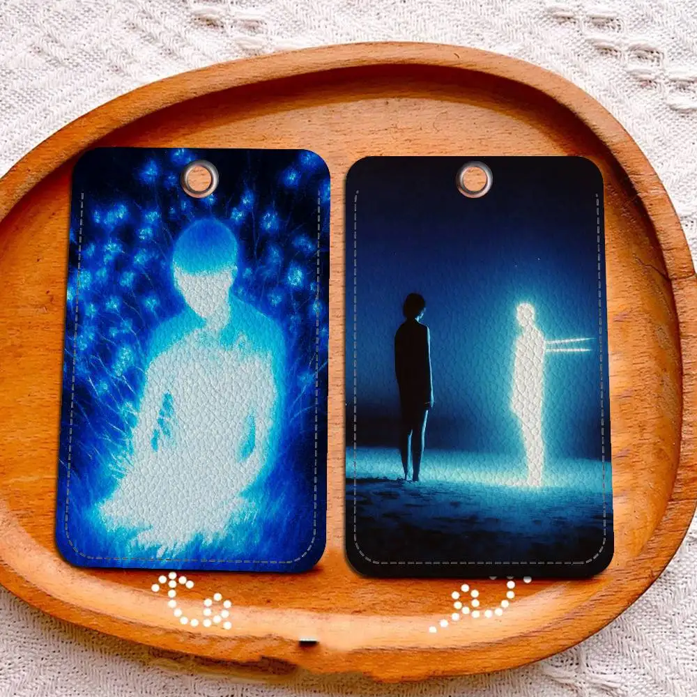 شعبية أناقة INS نمط الأزرق ساعة شارة حامل المفاتيح للبنك الأعمال حامل بطاقة العمل بطاقة الطالب بطاقة واقية