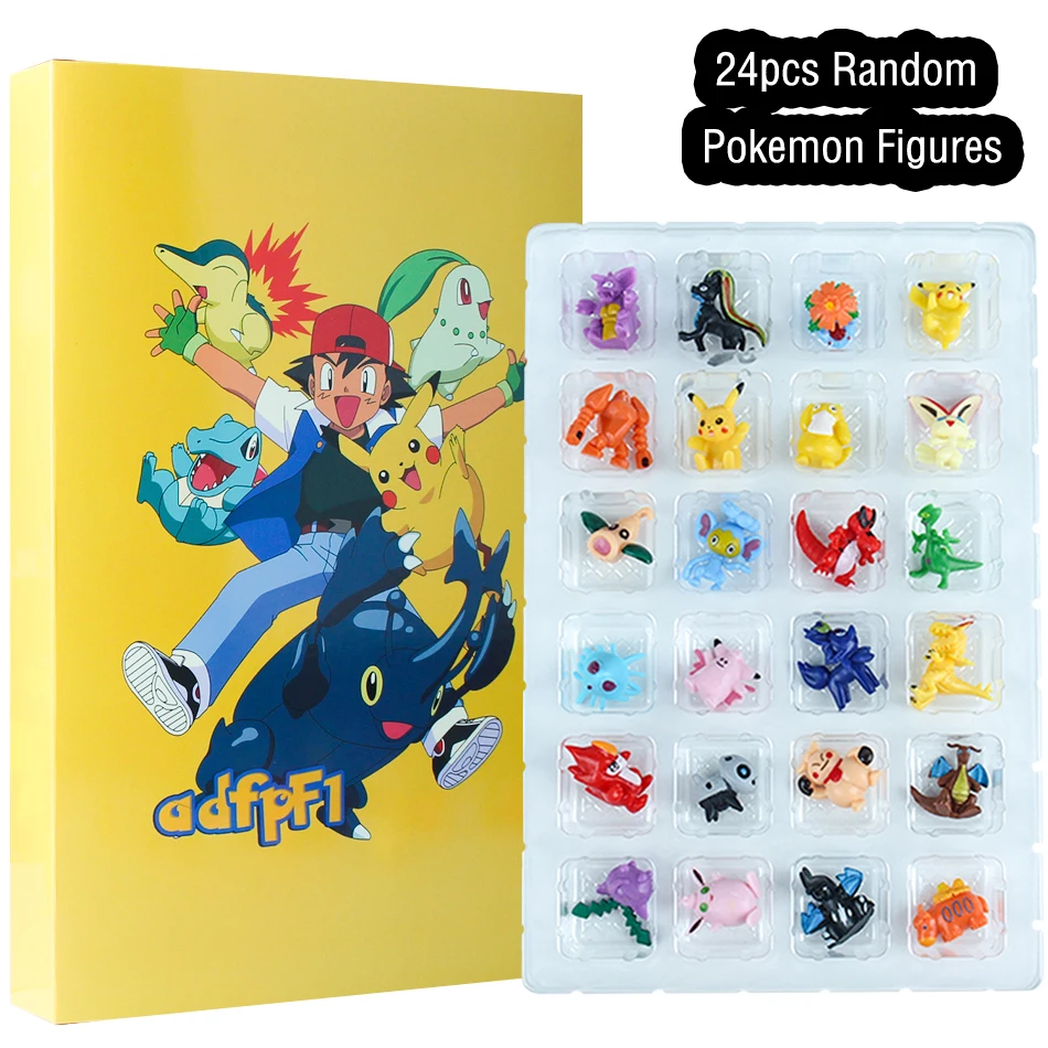 Popular Christmas Blind Box Pok é Mon Mini Figurine Calendar Pok é Mon Pikachu Elf Blind Box Children's Toys Christmas Gifts view 4