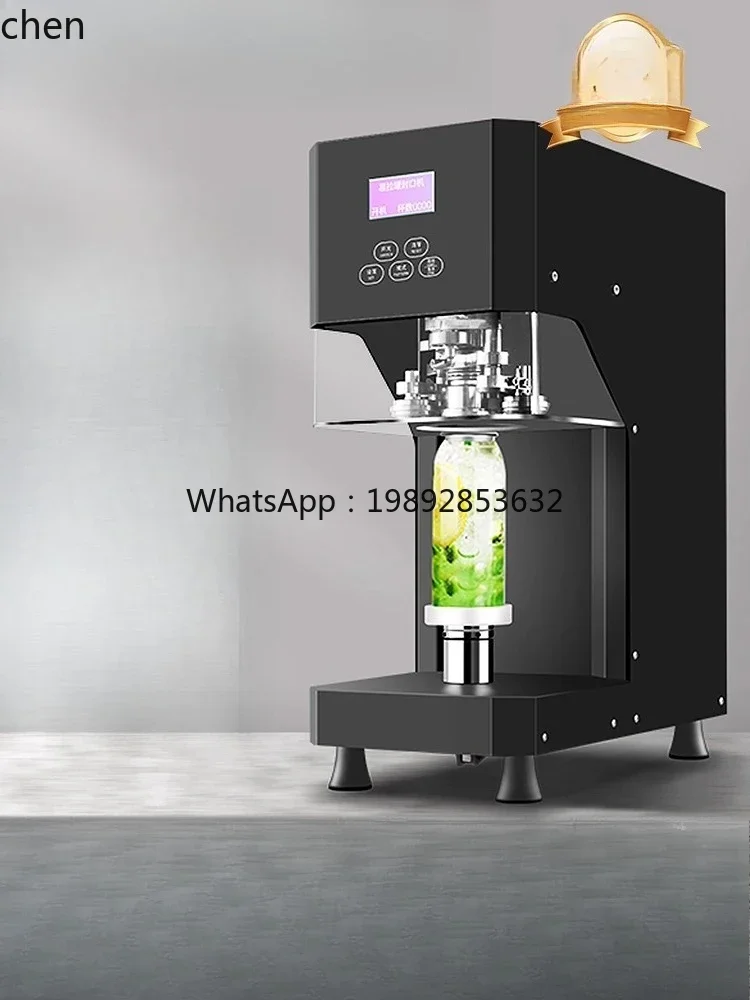 cc27 Can Sealing Machine for Milk Tea Shops, Intelligent Aluminum Lid Sealing Machine, Commercial Can Sealing Machine