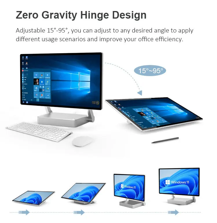 OEM Touch Screen I9/i7/i5 Office AIO Computer Monolithic Computer Set All-in-One Desktop Commercial Industrial All-in-One 27/32 view 3
