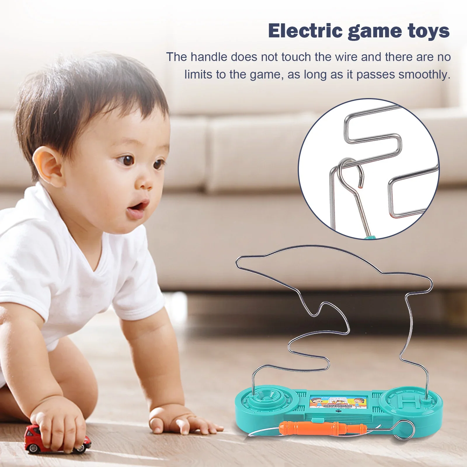 Maze Game Collison Electric Shock Toy Education Electric Touch Maze Game Party Funny Game Science Experiment Toys for Children