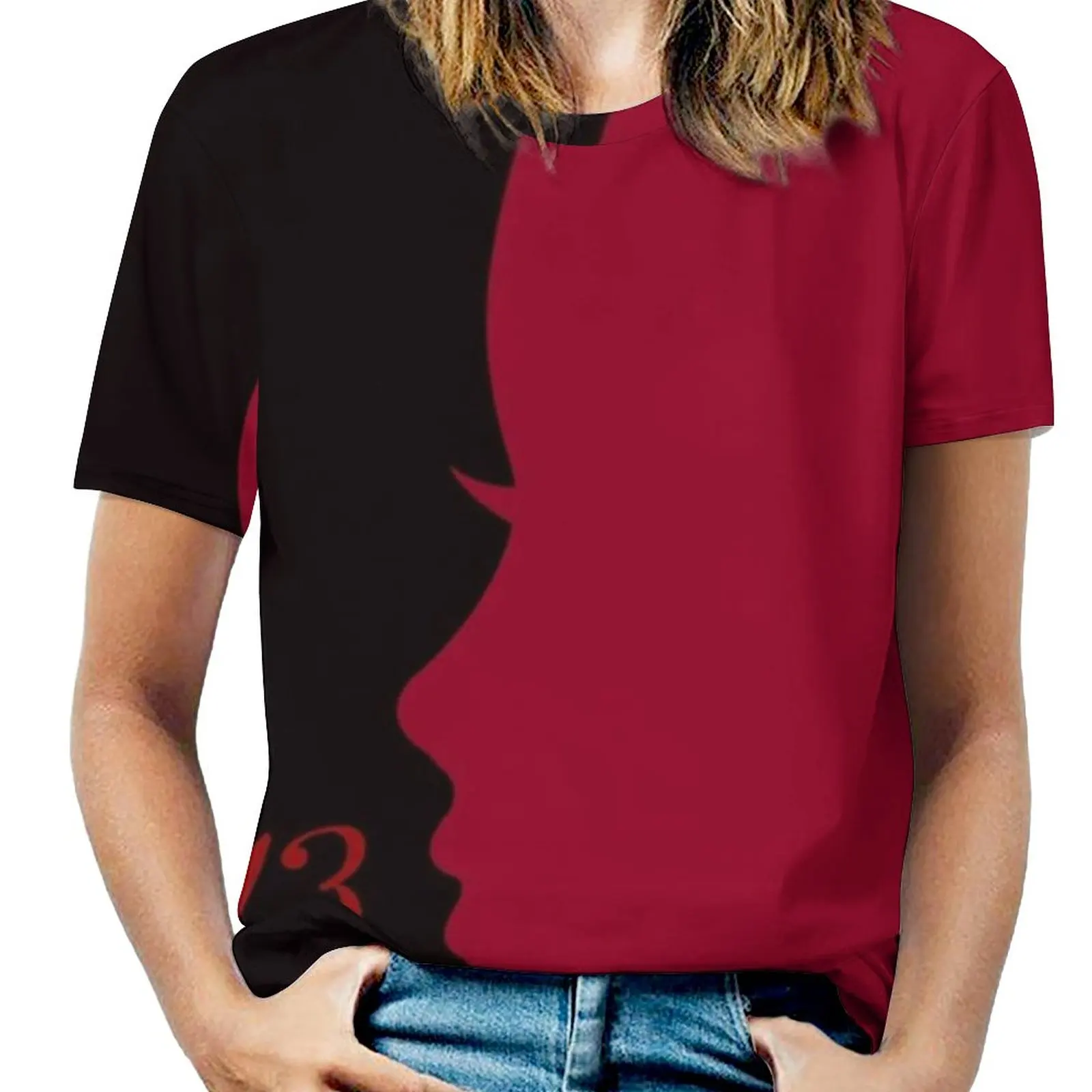 

1913 Say It Loud! Noir Remix By Heavennezcree Women T-Shirt Crewneck Casual Short Sleeve Tops Summer Tees 1913 Crimson Woman