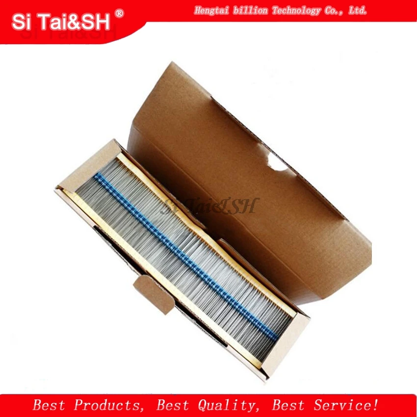 100 قطعة 220 أوم 220R 1/4 واط مقاوم غشاء معدني 1%