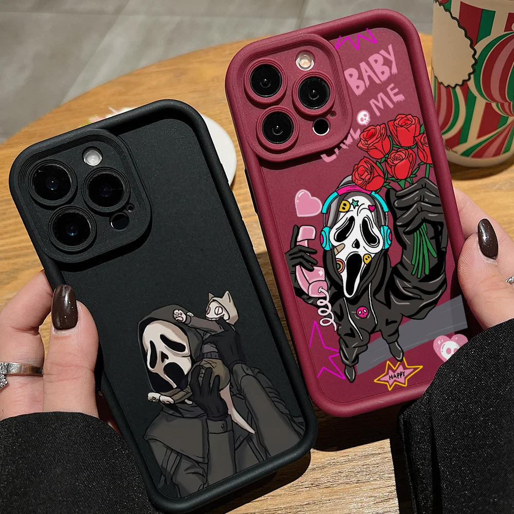 Cartoon S-Screams Handyhülle für Samsung Galaxy S26 S25 S24 S23 S22 S21 S20 FE Ultra Plus 5G Note 20 Pro Weiche Schutzhülle