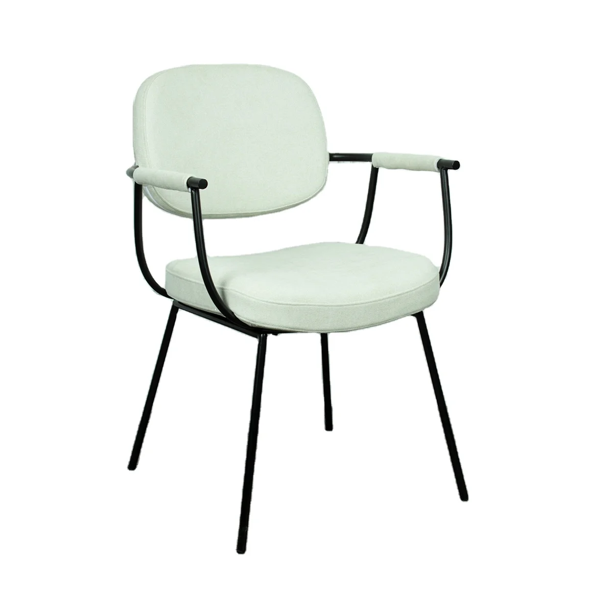 *&Modern Designer Leisure Dining Chair Series Home Furniture with Fabric Upholstery and Metal Frame