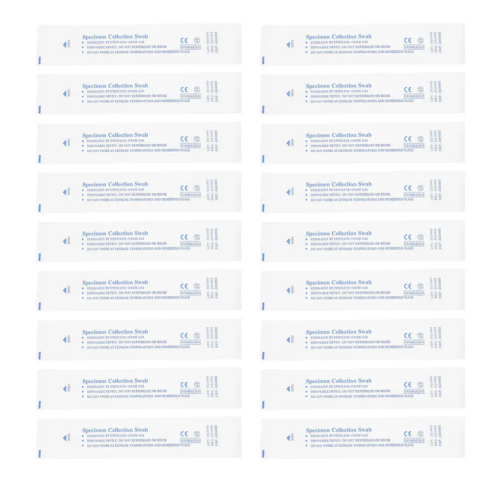 50 قطعة عينات الأنف المهنية المتاح البلعوم مسحات المحمولة متعددة الوظائف مسحات لاختبار المختبرات المستشفيات