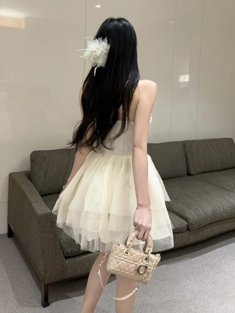 Pure Desire Knot Me Strap Dr vrouwen Sexy Afslanken Taille A-lijn ort Rok Zomer Pendelen Sle Polyestervezel