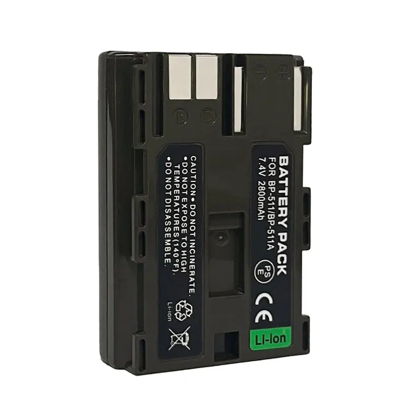 BP-511 BP-511A Battery for Canon EOS D30 10D D60 300D 20D 30D PowerShot G1 G2 G3 G5 G6 Pro 90 IS BP511 Digital Camera Batteries