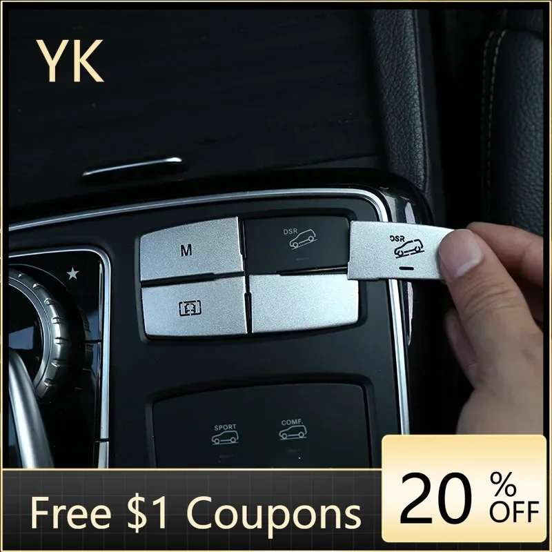 

For Mercedes-Benz ML GL GLE GLS W166 X164 X166 12-19 Car Suspension Adjustment Button Cover Decoration Interior Car Accessories