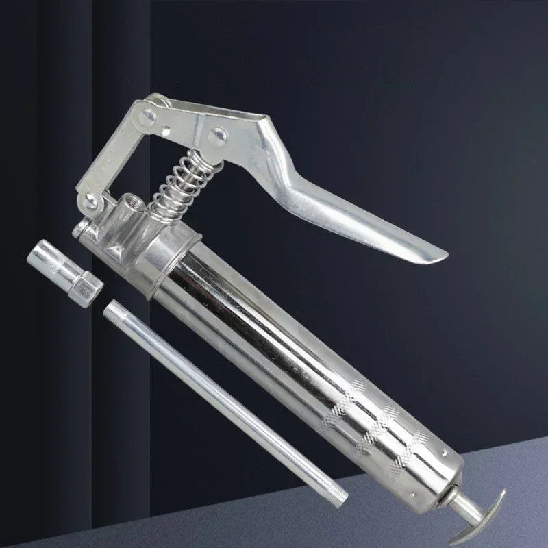 

Full New 4000 PSI Pistol Grip Mini Grease Gun With 120CC Load, Alloy Barrel Manual Grease Gun Kit Car Oil Pump