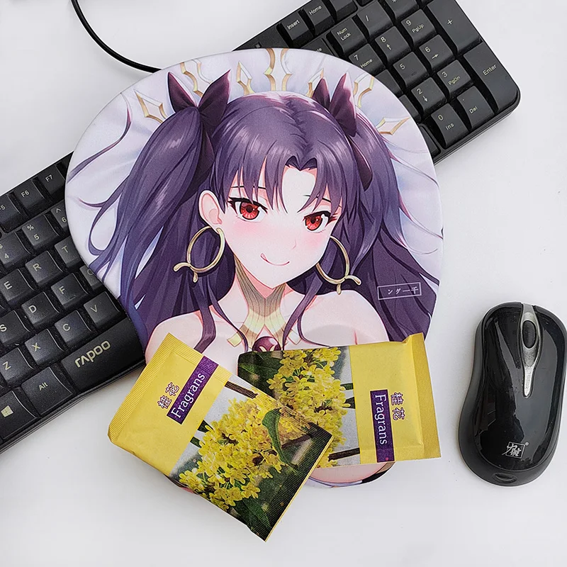 

mouse pad wrist support comfortable protruding point silicone 3d Genshin Impact high face value super abstinence system