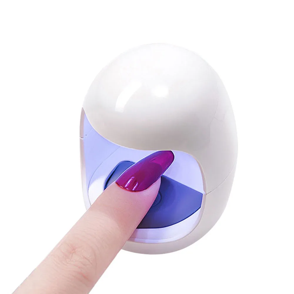 مصباح أظافر USB صغير - ضوء معالجة طلاء جل UV/LED محمول بقدرة 6 وات للتجفيف السريع، تصميم لطيف على شكل بيضة، طقم مانيكير منزلي #2