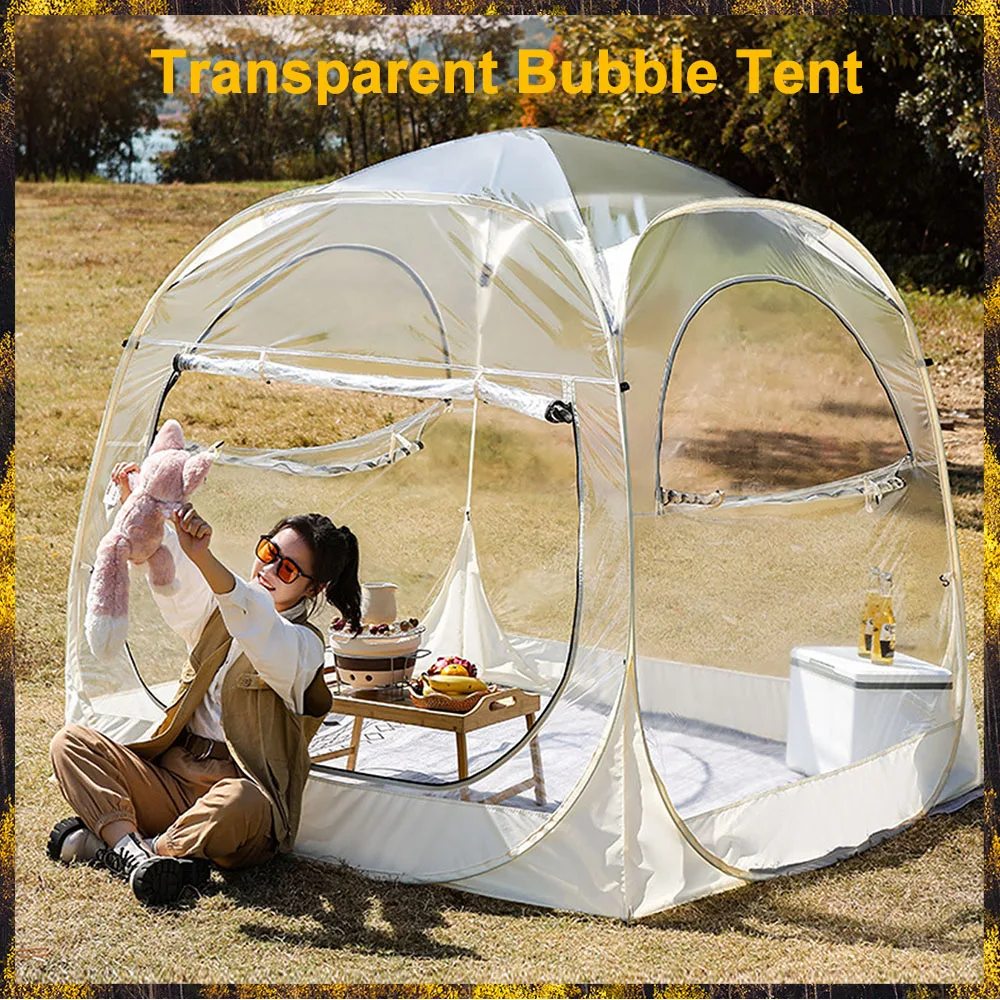 

Outdoor Transparent Tent PVC Bubble Tent Weatherproof Ice Fishing Tent Small Tents For Outside Camping Tent Canopy Outdoor Tents