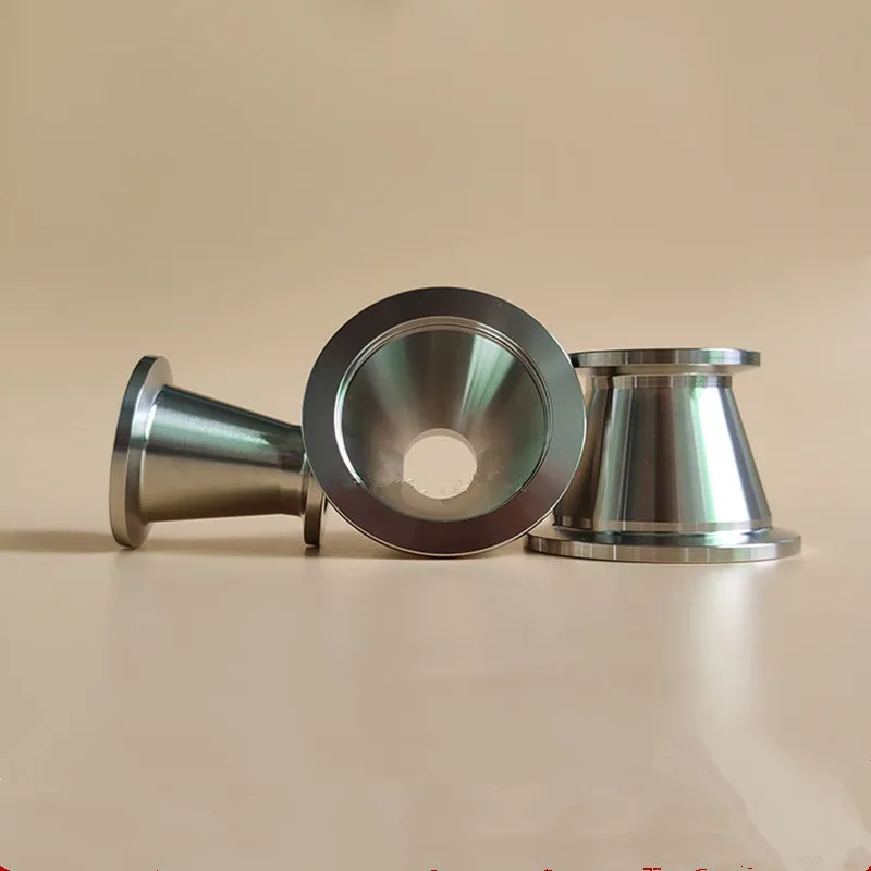 KF 10 16 25 40 Vacuum Clamp Redcuer Connector SUS 304 Stainless Steel Sanitarry Pipe Fitting Coupler Homebrew