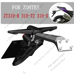 For ZONTES ZT310-R 310-T2 310-X Motorcycle License Plate Holder Tail Light Bracket  Fender Bracket ZT 310T1 T2 310X1 X2 310R1 R2