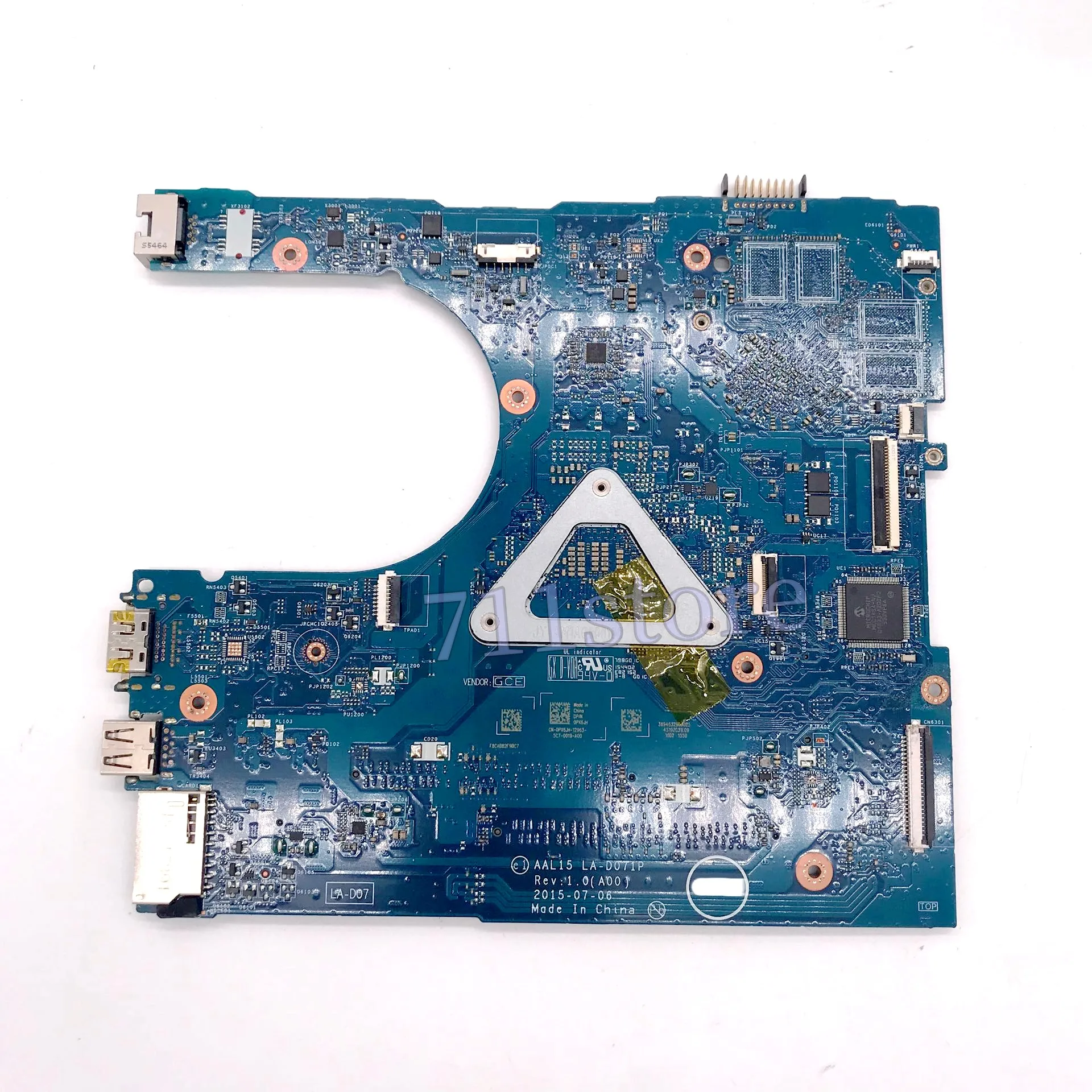 CN-0PX6JH 0PX6JH PX6JH High Quality For DELL 15 5559 Laptop Motherboard LA-D071P With SR2EZ I7-6500U CPU 100% working well