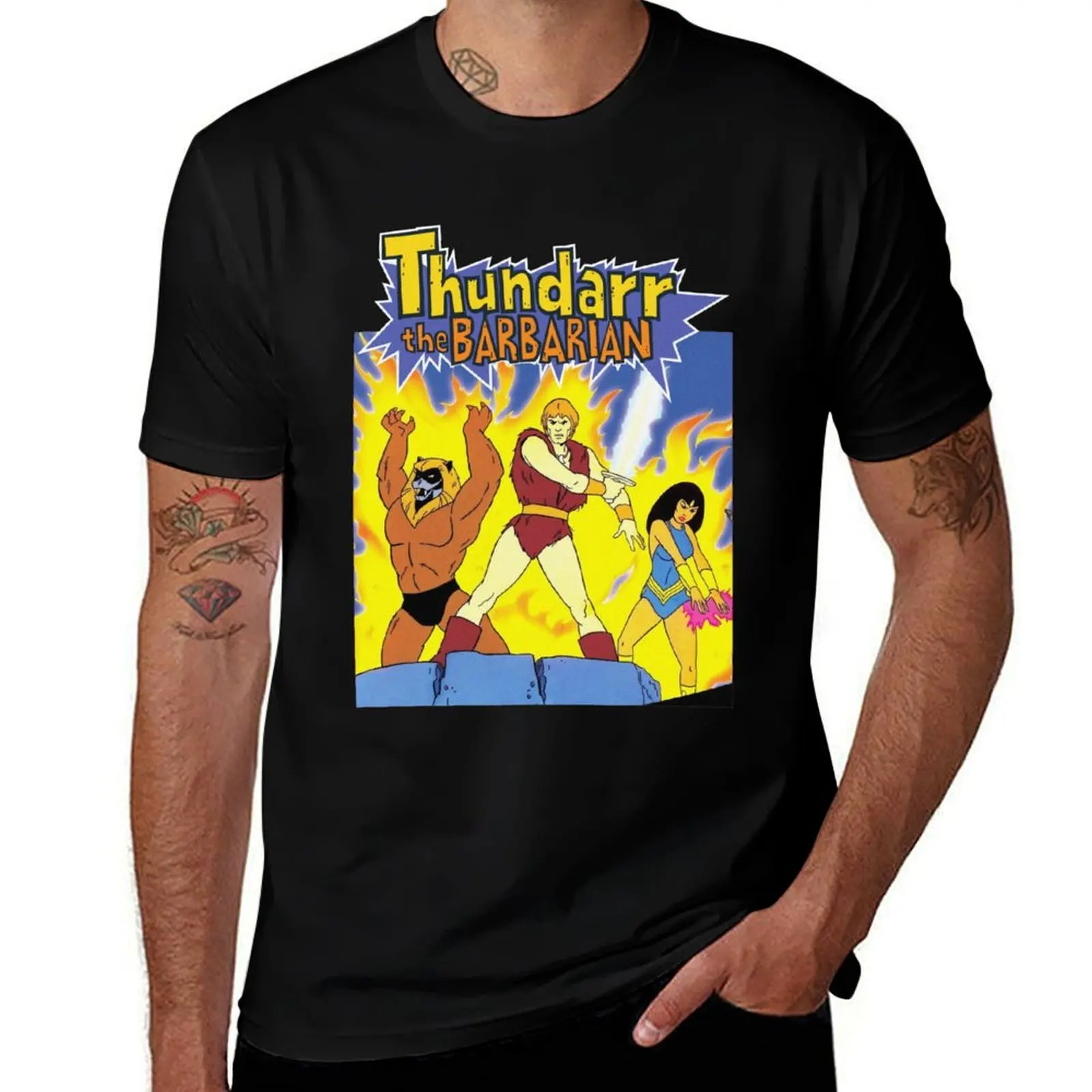 Thundarr the Barbarian T-Shirt Athletic Fit Sports Short Sleeve Top T-Shirt
