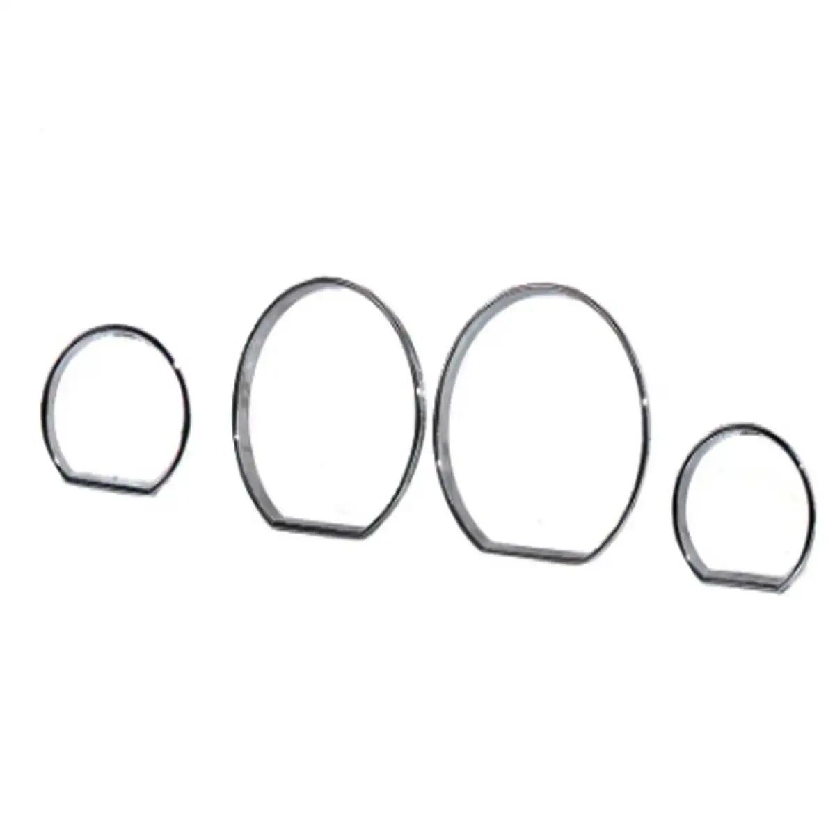 

Speedometer Gauge Dial Rings Bezel Trim For BMW E46 M M3(Chrome Silver)