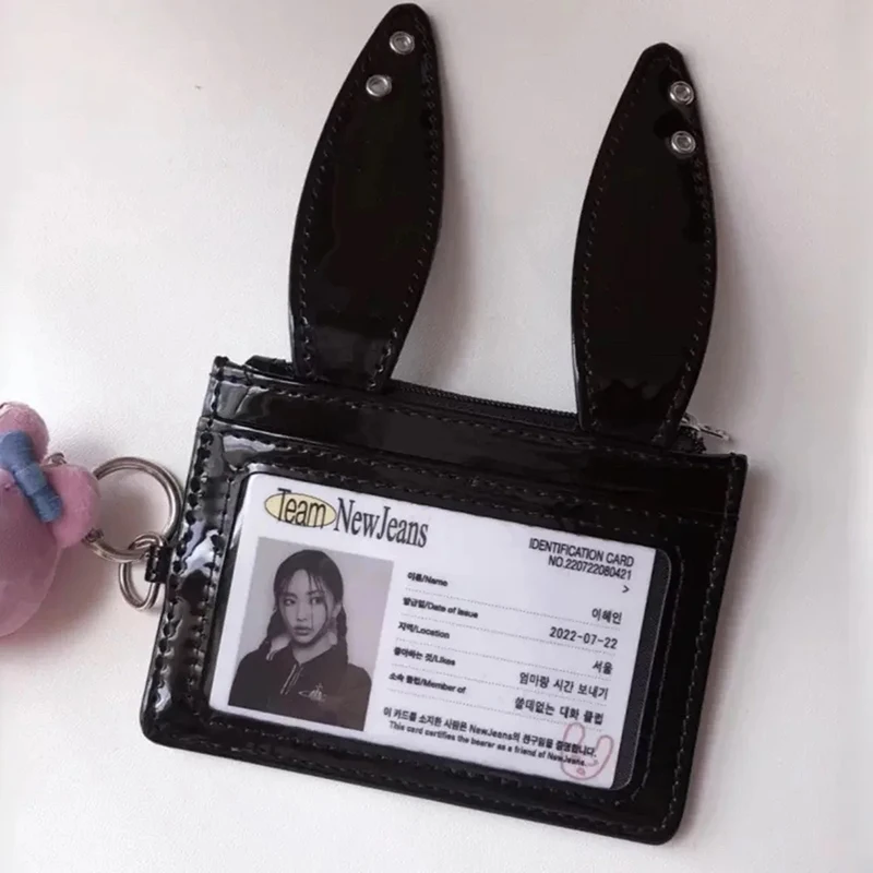 Modische koreanische Y2k-Leder-Geldbörse mit Nietenverzierung, Kartenhalter, einfache einfarbige Geldbörse mit Reißverschluss, multifunktionale Aufbewahrungstasche für Damen. – Detail 24
