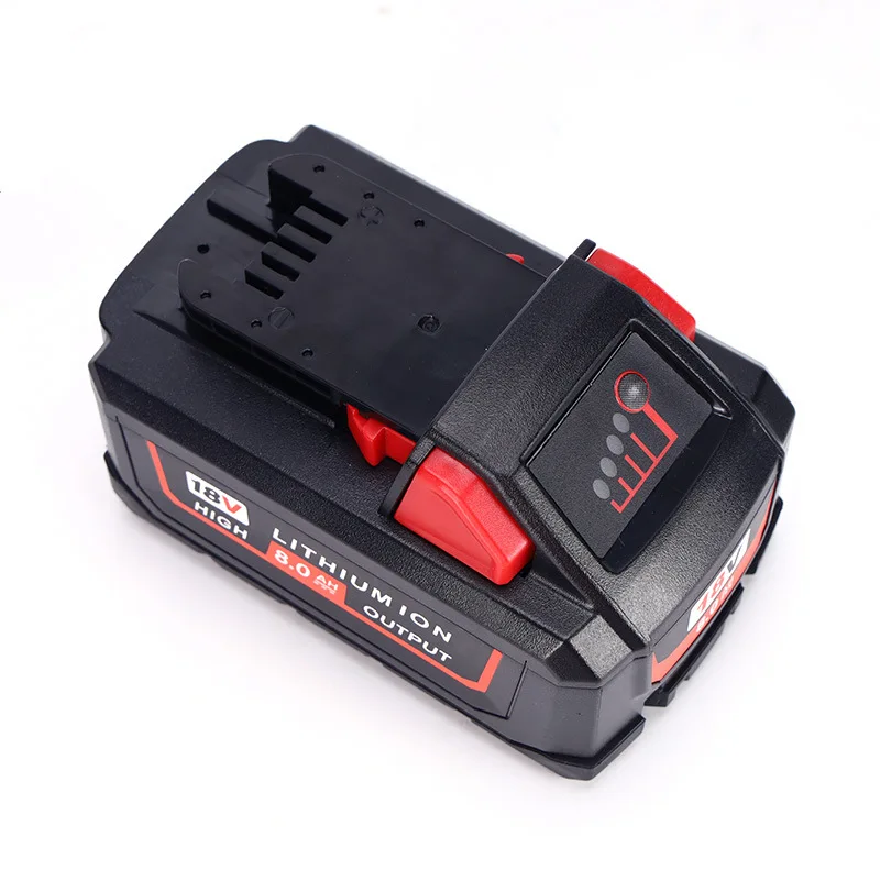 Customized Logo Capacity Electric Drill Wrench Tool Battery For Milwaukee M18 18V 9000mAh-6000mAh Lithium Battery