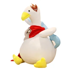 Genshin Impact Tartaglia Duck Toy Soft Childe Duck Plush Toys Cuddly Pillow Throw Plushie Doll Fluffy Hug Cushion for Boys