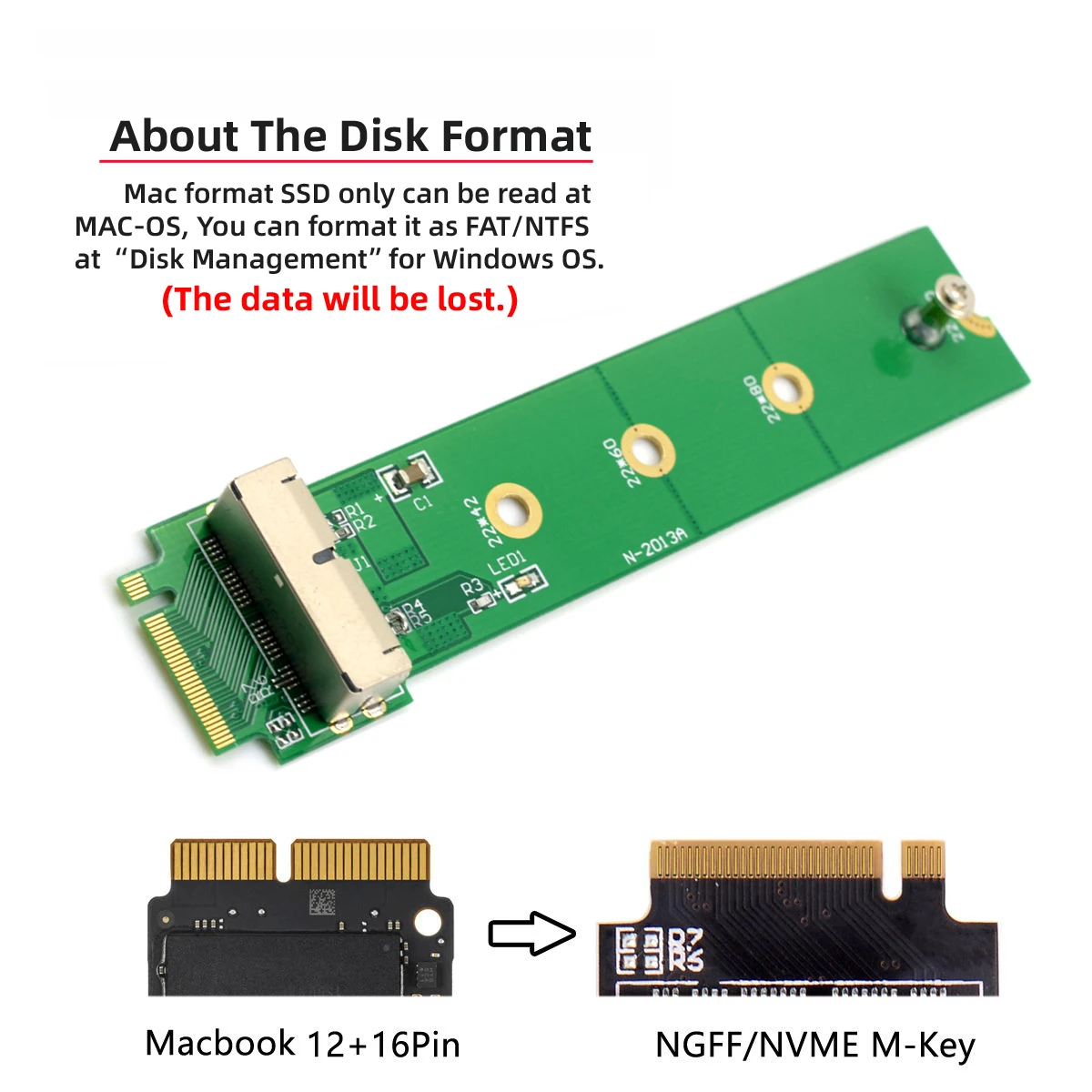 CY CYSM PCI Express PCI-E 4X M.2 NGFF M-Key to 2013 2014 2015 Mac book SSD Convert Card for A1493 A1502 A1465 A1466